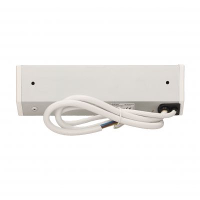 Gniazdo meblowe 2x2P+Z z wyłącznikiem, biało-srebrne OR-GM-9002/W-G ORNO (OR-GM-9002/W-G)