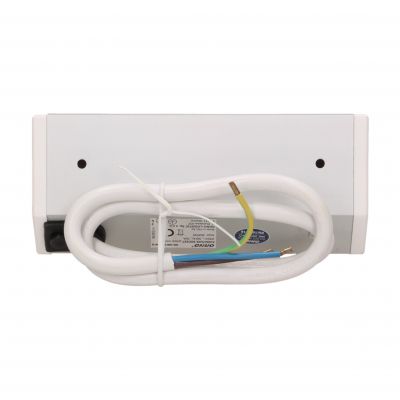 Gniazdo meblowe 2x2P+Z, biało-srebrne OR-GM-9005/W-G ORNO (OR-GM-9005/W-G)