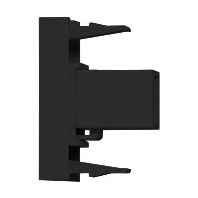 NOEN USB data, gniazdo modułowe 22,5x45mm USB data 2.0, przelotka, czarne OR-GM-9010/B/USBDAT1 ORNO (OR-GM-9010/B/USBDAT1)