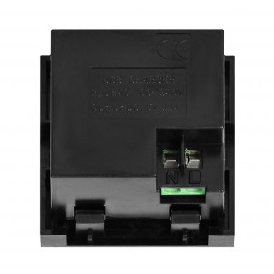 NOEN USB x 2, podwójny port modułowy 45x45mm z ładowarką USB, 2,1A 5V DC, czarny OR-GM-9010/B/USBX2 ORNO (OR-GM-9010/B/USBX2)