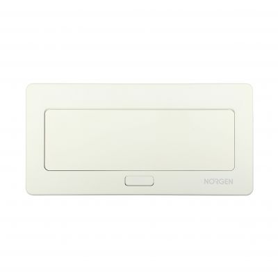 NOEN Kaseta meblowa wpuszczana w blat ze zintegrowaną ramką PCV na gniazda modułowe 3 x 45x45mm lub OR-GM-9010/W ORNO (OR-GM-9010/W)