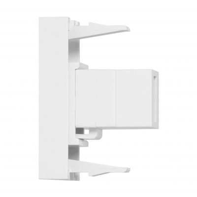 NOEN USB data, gniazdo modułowe 22,5x45mm USB data 2.0, przelotka, białe OR-GM-9010/W/USBDAT1 ORNO (OR-GM-9010/W/USBDAT1)