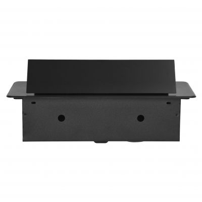 Gniazdo meblowe wpuszczane w blat z płaskim frezowanym rantem i ładowarką USB 2x2P+Z 2xUSB typ A+C ORNO (OR-GM-9034/B)