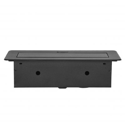 Gniazdo meblowe wpuszczane w blat z płaskim frezowanym rantem i ładowarką USB 2x2P+Z 2xUSB typ A+C ORNO (OR-GM-9034/B)