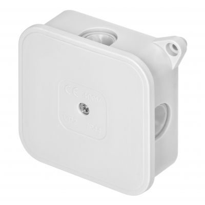 Puszka n/t ECO IP44 400V 4 dławnice gumowe 85x85x35mm biały OR-JB-13806/W ORNO (OR-JB-13806/W)