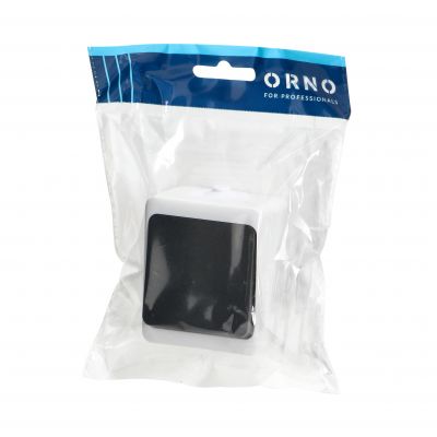 Przycisk dzwonek AQUATIC MINI IP54, 10A, 230V AC, biało-czarny OR-OE-7304/WB ORNO (OR-OE-7304/WB)