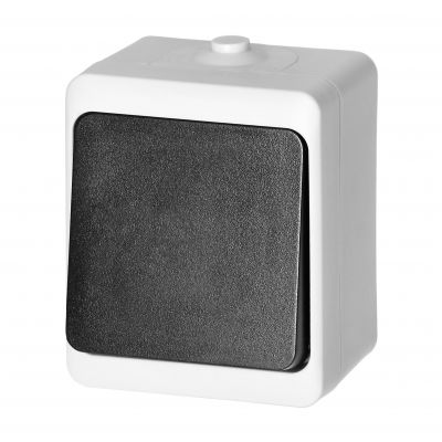 Przycisk dzwonek AQUATIC MINI IP54, 10A, 230V AC, biało-czarny OR-OE-7304/WB ORNO (OR-OE-7304/WB)
