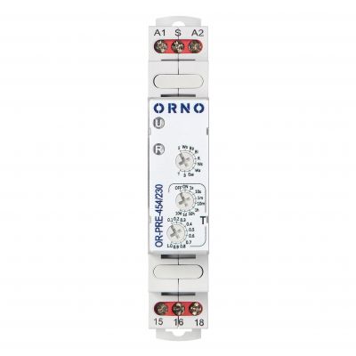 Przekaźnik czasowy 10 funkcji, 230VAC OR-PRE-454/230 ORNO (OR-PRE-454/230)