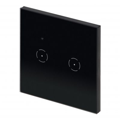 Włącznik podtynkowy podwójny Wi-Fi Tuya Smart Home czarny ORNO (OR-SH-17201/B)