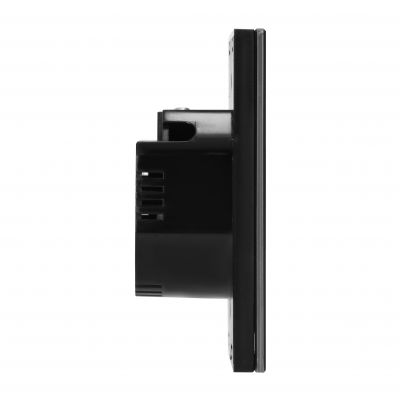 Włącznik podtynkowy podwójny Wi-Fi Tuya Smart Home czarny ORNO (OR-SH-17201/B)