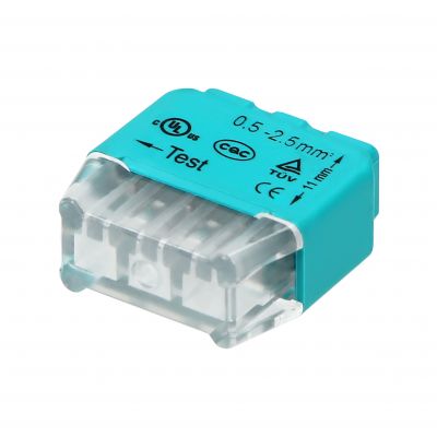 Złączka instalacyjna wciskana 3-przewodowa; Na drut 0,75-2,5mm2; IEC 300V/24A; 10 szt. OR-SZ-8004/3/10 ORNO (OR-SZ-8004/3/10)
