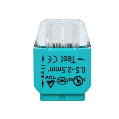Złączka instalacyjna wciskana 4-przewodowa; Dwurzędowa; Na drut 0,75-2,5mm2; IEC 300V/24A 100 szt. OR-SZ-8004/4/100 ORNO (OR-SZ-8004/4/100)