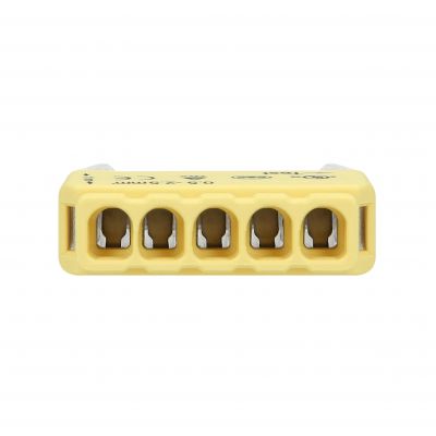 Złączka instalacyjna wciskana 5-przewodowa;Na drut 0,75-2,5mm2; IEC 300V/24A 50 szt. OR-SZ-8004/5/50 ORNO (OR-SZ-8004/5/50)