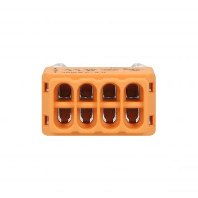 Złączka instalacyjna wciskana 8-przewodowa; Dwurzędowa; Na drut 0,75-2,5mm2; IEC 300V/24A; 10 szt. OR-SZ-8004/8/10 ORNO (OR-SZ-8004/8/10)