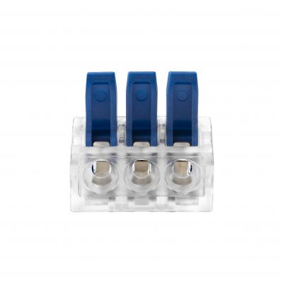 Złączka instalacyjna zaciskowa 3-przewodowa; na dowolny przewód 0,2-4mm2; IEC 450V/32A 100 szt. OR-SZ-8017/3/100 ORNO (OR-SZ-8017/3/100)
