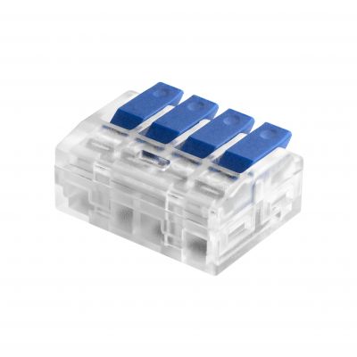 Złączka instalacyjna zaciskowa 4-przewodowa; na dowolny przewód 0,2-4mm2; IEC 450V/32A; 10 szt. OR-SZ-8017/4/10 ORNO (OR-SZ-8017/4/10)