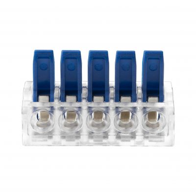 Złączka instalacyjna zaciskowa 5-przewodowa; na dowolny przewód 0,2-4mm2; IEC 450V/32A 50 szt. OR-SZ-8017/5/50 ORNO (OR-SZ-8017/5/50)