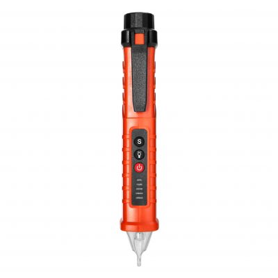 Indukcyjny tester napięcia, 12-1000 V AC/DC, latarka, pomarańczowy VT-3 ORNO (VT-3)