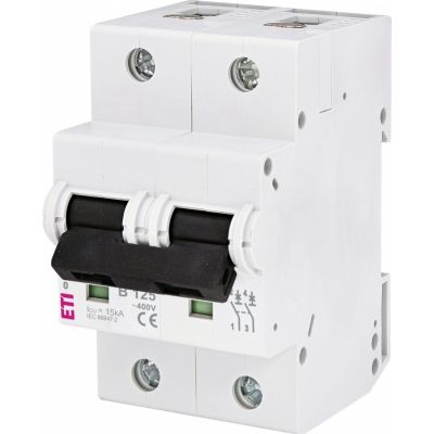 Wyłącznik nadprądowy ETIMAT 10 2P B125A 002123733 ETI (002123733)