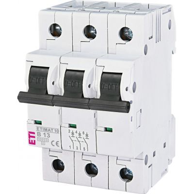 Wyłącznik nadprądowy ETIMAT 10 3P B13A 002125715 ETI (002125715)