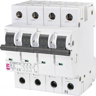 Wyłącznik nadprądowy ETIMAT 10 3P+N B2A 002126710 ETI (002126710)