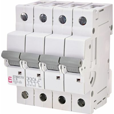 Wyłącznik nadprądowy ETIMAT P10 3P+N C6A 270641105 ETI (270641105)