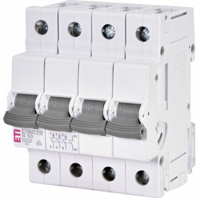 Wyłącznik nadprądowy ETIMAT P10 3P+N B50A 001901415 ETI (001901415)