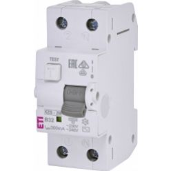 Wyłącznik różnicowonadprądowy KZS-2M 1P+N B32A 300mA typ AC 002173307 ETI (002173307)