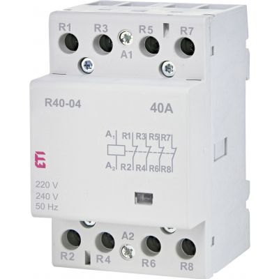 Stycznik modułowy 40A 4R 3M 4P  R 40-04 230V 002463440 ETI (002463440)