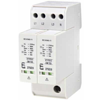 Ogranicznik przepięć T2+T3 (C+D) ETITEC CM T23 275/20 4+0   002440652 ETI (002440652)