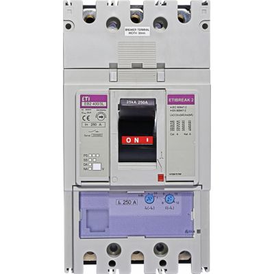 Wyłącznik mocy 3P 25kA wyzw. TM EB2 400/3L 250A 3P 004671091 ETI (004671091)