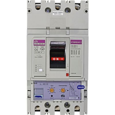 Wyłącznik mocy 50kA wyzw. elektroniczny EB2 400/3E 400A 3P 004671112 ETI (004671112)