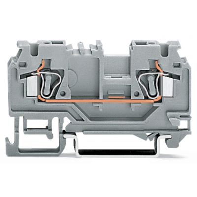 2-przewodowa złączka przelotowa 4mm2 pomarańczowa /100szt./ WAGO (880-902/999-940)