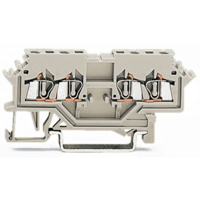 Podwójna złączka przelotowa 1,5mm2 jasnoszara /100szt./ WAGO (279-989)