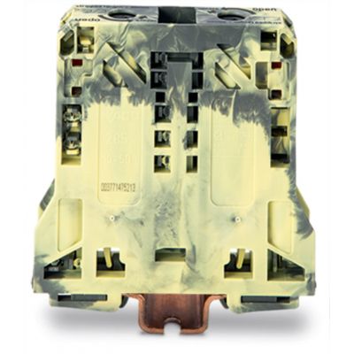2-przewodowa złączka przelotowa 50mm ciemnoszary-żółta /5szt./ WAGO (285-151)