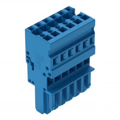 1-przewodowe gniazdo CAGE CLAMP niebieski /25szt./ WAGO (769-106/000-006)