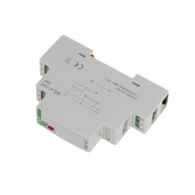 Przekaźnik bistabilny z pamięcią 9-30 V AC/DC montaż na szynie DIN z przekaźnikiem inrush 160A/20ms BIS-411M-LED-24V F&F (BIS-411M-LED-24V)