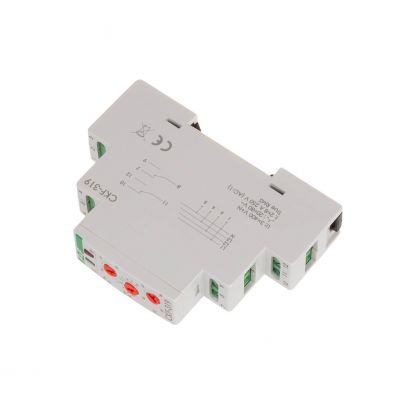 Mikroprocesorowy czujnik kolejności zaniku fazy z regulacją czasu zadziałania i powrotu CKF-319-TRMS F&F (CKF-319-TRMS)
