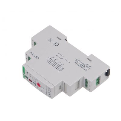 Mikroprocesorowy czujnik kolejności i zaniku faz z regulowanym progiem asymetrii montaż na szynie DIN,True RMS CKF-317-TRMS F&F (CKF-317-TRMS)