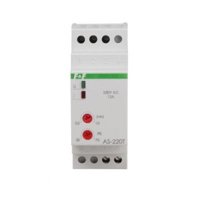 Automat schodowy 230V AC z ostrzeganiem i przeciwblokadą do LED AS-220T F&F (AS-220T)