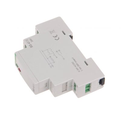 Przekaźnik bistabilny 9-30 V AC/DC na szynę DIN z przekaźnikiem inrush 160A/20ms BIS-411-LED-24V F&F (BIS-411-LED-24V)