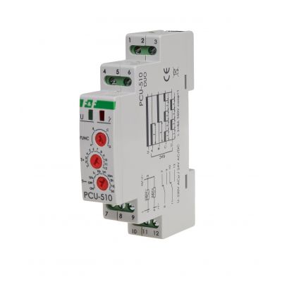 Przekaźnik czasowy styk: 2Z/R 230V PCU-510DUO F&F (PCU-510DUO)