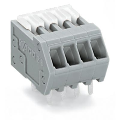 Złączka do płytek drukowanych suwak 0,5mm2 RM 2,54mm 7-bieg pomarańczowa /60szt./ WAGO (218-507/000-012)