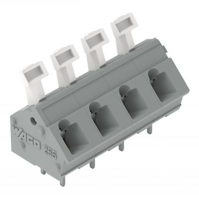 Listwa zaciskowa do płytek drukowanych 2-biegunowa szara raster 7,5/7,62mm 256-502 /70szt./ WAGO (256-502)