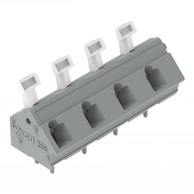 Złączka do płytek drukowanych przycisk 2,5mm2 RM 10/10,16mm 9-bieg jasnoszary /10szt./ WAGO (256-609/000-009/999-950)
