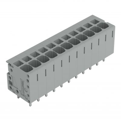Złączka do płytek drukowanych 4mm2 RM 5mm 11-bieg szara /35szt./ WAGO (2624-3111)