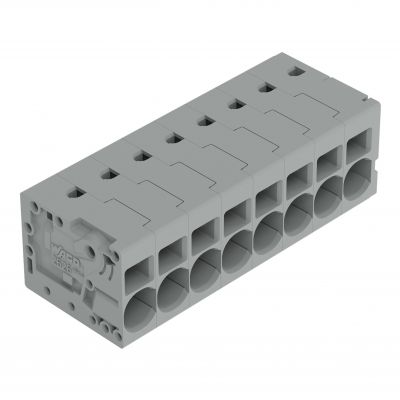 Złączka do płytek drukowanych 6mm2 RM 7,5mm 8-bieg szara /40szt./ WAGO (2626-1108/020-000)