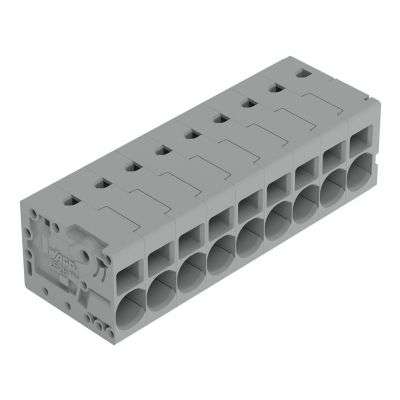 Złączka do płytek drukowanych 6mm2 RM 7,5mm 9-bieg szara /16szt./ WAGO (2626-1109/020-000)
