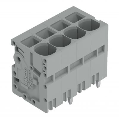 Złączka do płytek drukowanych 6mm2 RM 7,5mm 4-bieg szara /70szt./ WAGO (2626-3104/020-000)