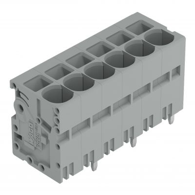 Złączka do płytek drukowanych 6mm2 RM 7,5mm 6-bieg szara /50szt./ WAGO (2626-3106/020-000)